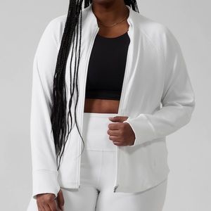 Salutation Ribbed Jacket (Bright White)